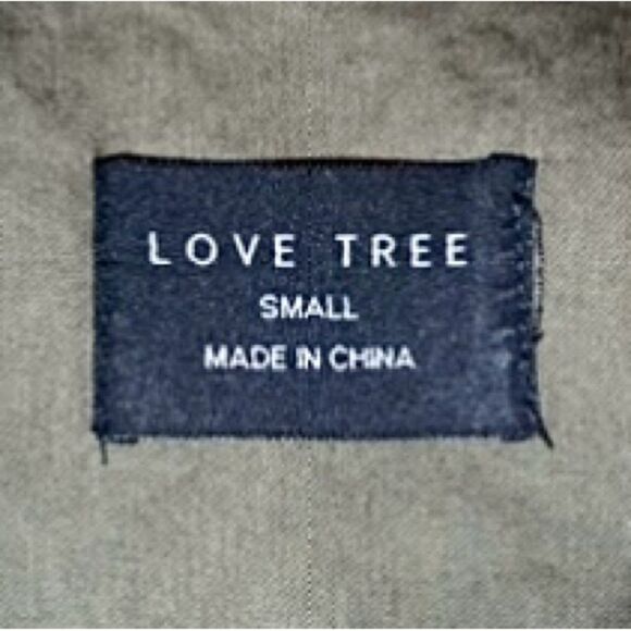 Love Tree Military Style Shirt Jacket with Patches in Olive Green Women’s S - Picture 8 of 10